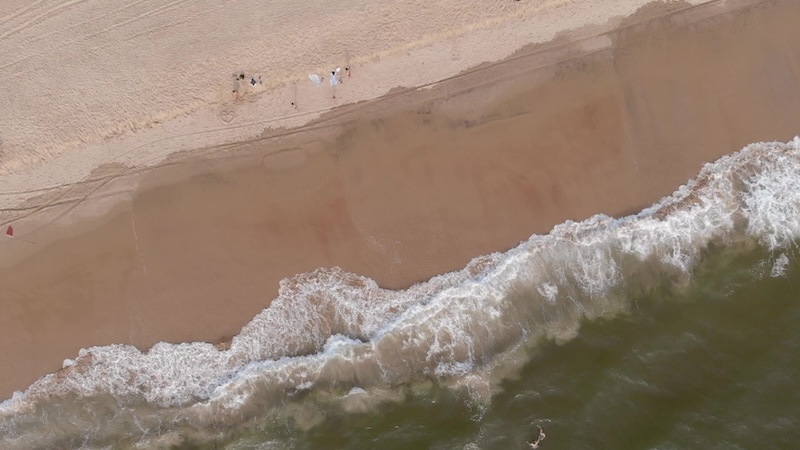 sea from the above